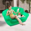 NAIXING Inflatable Sofa Blow UP Chairs Couch Lounger Portable Air Inflatable Couch Inflatable Double Person Sofa for Indoor Living Tent Camping Outdoor Activities (Green) view 4