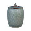 UUNVTOSU Rice Dispenser Rice Cylinder for Home, Retro Ceramic Rice Dispenser with Lid, Sealed Kitchen Food Container Cereal Dispensor for Rice, Cereal, Flour, Dry Food(Large) view 1
