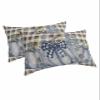 Thanksgiving Blue Pumpkins Queen Pillow Cases Set of 2, Soft Breathable Pillow Covers with Envelope Closure Decorative Pillow Shams for Bed Sofa Couch Chair 20''x30'' Black Buffalo Plaid Eucalyptus view 1