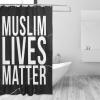 NJHGHHRT Muslim Lives Matter Shower Curtain 72x72Inch Bathroom Shower Curtains Plastic view 2