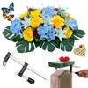 ALL SPECIAL Headstone Flower Saddle Artificial Cemetery Flowers - Grave Gravestone Saddles, Tombstone Flowers Saddle for Mother's Day, Memorial Day, Gravesite Decorations Saddles, Never Be Blown Away view 1