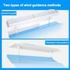 Ceiling vent deflectorair conditioner vent deflectorCentral air-conditioning vent cover with adjustable angle to prevent direct air blowing Side-wall and top-mounted air vents are universal(Large) view 4