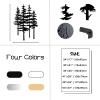 Metal Pine Tree Wall Decor, Forest Wall Art, Tree Metal Sign, Botanical Home Art, Nature Lovers Gift, Home Decor Living Room (Silver, 24"x17" | 60x42cm) view 4
