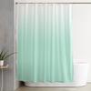 Ruian Store Shower Curtains for Bathroom-66x72in,Gradient White and Mint Green Waterproof Bath Curtain Grommet Shower Curtain Set with Hooks,Abstract Minimalism Modernity Washable Bath Accessories view 1