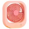Ultra Quiet Table Fans with 90-Degree Tilt Head and 2 Speed Settings, Rechargeable Desk Small Fans, Blow Cold Air, Air Circulator Fan, Mini Fan for Bedroom Home(Pink) view 1
