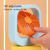 Ultra Quiet Table Fans with 90-Degree Tilt Head and 2 Speed Settings, Rechargeable Desk Small Fans, Blow Cold Air, Air Circulator Fan, Mini Fan for Bedroom Home(Pink) view 3