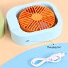 Ultra Quiet Table Fans with 90-Degree Tilt Head and 2 Speed Settings, Rechargeable Desk Small Fans, Blow Cold Air, Air Circulator Fan, Mini Fan for Bedroom Home(Pink) view 4