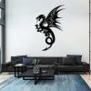 Dragon Metal Wall Art, Metal Western Dragon Wall Decor, Dragon Wall Decor, Chinese Dragon Metal Wall Decor, Dragon Hand Drawing Style Wall Art, Wall Hanging Decor, Wall Decor Living Room (White, 16x24in|40x60cm) view 4