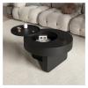 HXFAAFXH Round Black Coffee Tables for Living Room,Modern Coffee Table with Hidden Storage Compartment,Round Center Tables with Storage for Home Office,Furniture Home Decor view 1