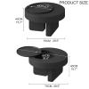 HXFAAFXH Round Black Coffee Tables for Living Room,Modern Coffee Table with Hidden Storage Compartment,Round Center Tables with Storage for Home Office,Furniture Home Decor view 2