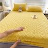 SUZEPER Lyvara Luxury Mattress Covers, Breathable Magic Mattress Covers Elastic Fitted Mattress Protector Cover Super Soft Cosy Plush Shaggy Taffeta Elastic Fitted Sheet(Twin-35.4x78.8in, Yellow) view 1