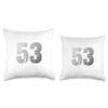 53th birthday gifts 53 year old Throw Pillow view 3