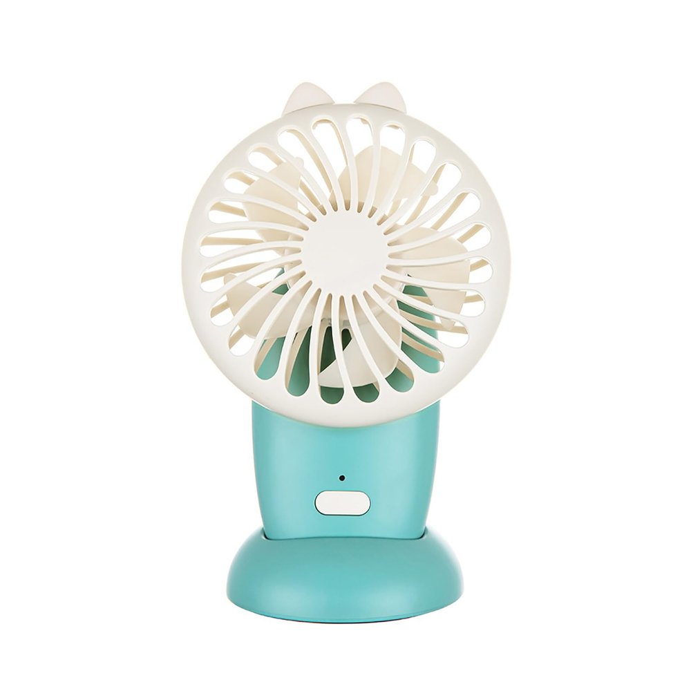 OLKWDAF5 Ultra Quiet Small Fans with 90-Degree Tilt Head, Powerful Airflow Desktop Fan, 3 Speed Cool Settings, Personal Handheld Mini Fan for Bedroom Office Dorm(Blue)