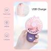OLKWDAF5 Ultra Quiet Small Fans with 90-Degree Tilt Head, Powerful Airflow Desktop Fan, 3 Speed Cool Settings, Personal Handheld Mini Fan for Bedroom Office Dorm(Blue) view 4