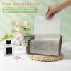 Dryer Sheet Holder with Bamboo Lid,Acrylic Laundry Clear Dryer Sheets Dispenser Container Box for Laundry Room Organization and Storage Holds Sheets,Balls,Clothes Pins,Laundry Pods (1 Pcs/2 Labels) view 4