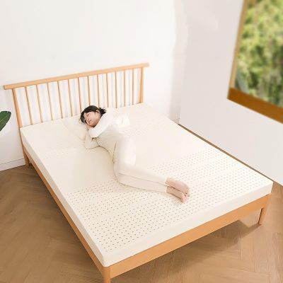 BIRJXVTO Natural Latex Mattresses Massage Single Double Hotel Mattress Family King Queen Twin Full Size - 2/3/4 Inch - Organic Cover Included,3in,120x190cm(47x75in)