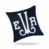 mia'spillow lab Embroidered Monogram Pillow, Personalized Wedding Monogramed Lumbar Pillow, Custom Throw Pillow, Engagement Gift for Couple, Initial Pillow view 1