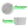 North Mountain Supply Plastic Cheese Making Molds for Caciotta - 4in. by 2in. - Made in Italy - Pack of 12 view 2