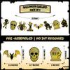 KatchOn, Iridescent Black and Gold Halloween Garland - Huge 10 Feet, No DIY | Skeleton Garland for Halloween Party Decorations Indoor | Spooky Decor, Skull Decorations | Gothic Decor view 2
