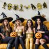 KatchOn, Iridescent Black and Gold Halloween Garland - Huge 10 Feet, No DIY | Skeleton Garland for Halloween Party Decorations Indoor | Spooky Decor, Skull Decorations | Gothic Decor view 4