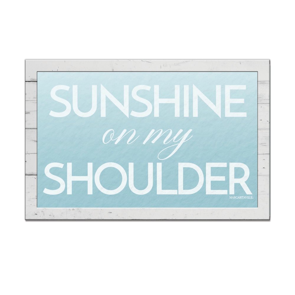 Rico Industries Margaritaville Sunshine On My Shoulders 12 X 8 Wood Sign