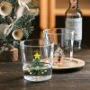 3D Cup With Christmas Tree Figurine Inside Stemless Glass For Wine Water Milk Goblet-Drinking Glass Cup view 3