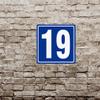 12x12" Parking Lot Number 19 Sign - High-Intensity Grade Aluminum, Weatherproof, Fade-Resistant, Curbside Number, Blue/White, Ideal for Outdoor and Indoor Use view 3