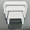 Acrylic Display Risers 3Piece ExtraSmall Riser Set (221.5, 322, 422.5) Clear 1/8" Acrylic Stands for Jewelry, Crystals, Mini Collectibles, Craft Shows (Frosted) view 3