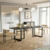 6 to 8 Peoson Indoor Dining Table, Rectangular Kitchen Dinner Table, Large Black Sintered Stone Dining Room Table, 70.8735.4329.52 inch view 4