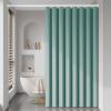 Liveinu Fabric Shower Curtain, Waterproof, Quick-Drying, Weighted Hem, Country Boho Farmhouse Bath Decor, Shower Curtains Set for Bathroom with Hooks, Green, 60" W x 72" H view 1