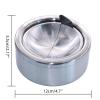 Ashtray with Lid, Portable Metal Box Smokeless Ashtray for Smokers,Flip Top Stainless Steel Ash Tray,Smell Proof Ashtrays for Patio Indoor Outdoor view 2