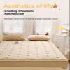 Mattress Protector Quilted Breathable and Soft Filling Mattress Pad Fitted Deep Pocket Mattress Cover for Twin Small Double Queen Super King Size Bed(White,150x200cm+48x74cm x2) view 2