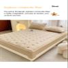 Mattress Protector Quilted Breathable and Soft Filling Mattress Pad Fitted Deep Pocket Mattress Cover for Twin Small Double Queen Super King Size Bed(White,150x200cm+48x74cm x2) view 3