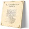 Wajizvl In Flanders Fields Poem Wall Art Prints Poetry Inspirational Quote Poster Decoration Bathroom Artwork Modern Pictures for Bedroom (20.00" x 30.00",Ready to hang) view 1