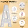 eufony Marquee Letters 4 Feet Tall, 4 FT Marquee Light Up Letters, Giant Light Up Letters 4FT for Birthday Party Baby Shower Gender Reveal Graduation Decorations, Letter J with LED Lights DIY Kit view 2