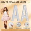 eufony Marquee Letters 4 Feet Tall, 4 FT Marquee Light Up Letters, Giant Light Up Letters 4FT for Birthday Party Baby Shower Gender Reveal Graduation Decorations, Letter J with LED Lights DIY Kit view 4