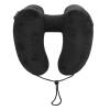 DriKou Travel Neck Pillow Adult Airplane Pillow, with Hat Inflatable Pillow Travel Essentials Washable and Adjustable, for Office Airplane and Car Rest (Black) view 2
