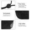 DriKou Travel Neck Pillow Adult Airplane Pillow, with Hat Inflatable Pillow Travel Essentials Washable and Adjustable, for Office Airplane and Car Rest (Black) view 4