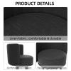 Bar Stools Set of 4, 27" Velvet Counter Height Bar Stools with Backs & Footrest Metal Legs, Upholstered Barstools Set of 4 for Kitchen Island, Counter, Cafes, Dining Room, Kitchen Stool (Dark Gray view 4