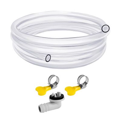 Makamsui Air Conditioner Drain Hose Kit, Leak Resistant Kink-Free Universal AC Drain Hose Accessories Kit Air Conditioning Drain Pipe for Window AC and Mini Split Units White