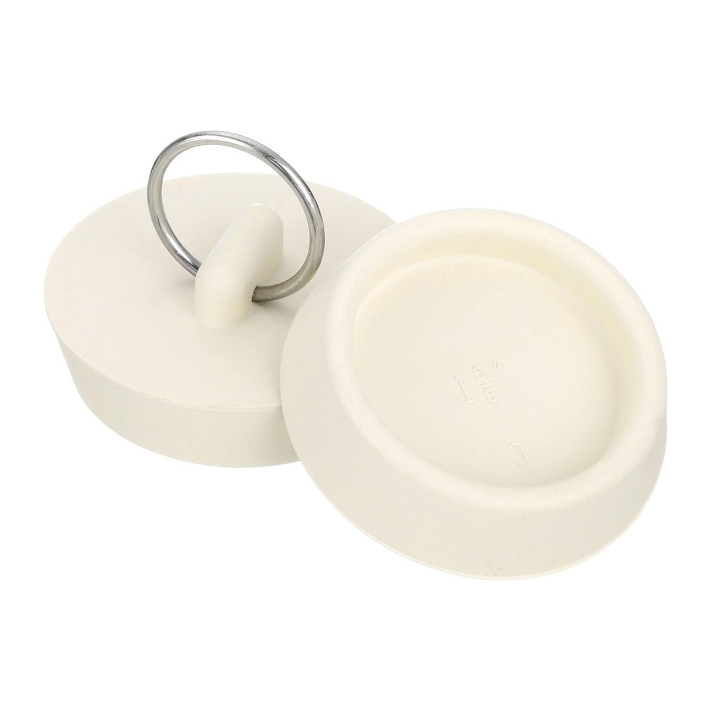 uxcell 4 Pcs Rubber Tub Stopper, Fit 48-49.5mm Bath Tub Drain Stoppers Sink Stopper Drain Plug with Hanging Ring for Bathtub Kitchen Bathroom, White