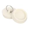 uxcell 4 Pcs Rubber Tub Stopper, Fit 48-49.5mm Bath Tub Drain Stoppers Sink Stopper Drain Plug with Hanging Ring for Bathtub Kitchen Bathroom, White view 1