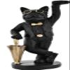 HomeLoft Basics Hriddhi Corporation Black Bull Dog Sculpture for Home Decor, Standard view 1