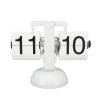 flexman Flip Desk Clock, 24 Hours Adjustable 304 Stainless Steel Large Number Retro Table Clock, Flip Clock for Living Room, Bedroom, Study, Outdoor (All White) view 1