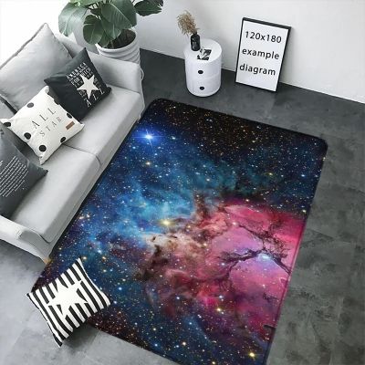 Bath Mat for Kitchen Carpet Starry Sky Doormat Entrance Door Room Rugs Bedroom Foot Mat Washable Non-Slip Kitchen Rug 120x170cm
