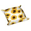 YZDPLO Sunflower Pattern Leather Vanity Tray Desktop Storage Organizer, Decorative Catchall Perfume Tray, Bathroom Valet Tray,Nightstand Caddy Holder for Keys Phone Wallet Coin Jewelry, S view 1
