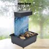 Gavigain LED Tabletop Fountain, USB Marble Water Fountain Ornaments LED Tabletop Fountain with Stones Home Office Table Decoration view 3