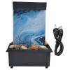 Gavigain LED Tabletop Fountain, USB Marble Water Fountain Ornaments LED Tabletop Fountain with Stones Home Office Table Decoration view 4