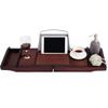 Bath Caddy Tray Bathtub shelf Expandable Bamboo Bath Tub Tray with Extending Sides Built in Book Tablet Cellphone Tray Wineglass Holder Bathtub tray view 1