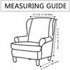 Hndudnff Printed Stretch Wing Chair Cover Flat Back Sofa Cover with Cushion Cover A3armchair Cover view 2